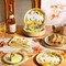 200 PCS Thanksgiving Pumpkin Paper Plates and Napkins Sets (Modern)